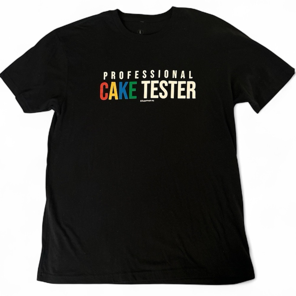 SUPERFRESH Cake tester, rare Limited Edition t-shirt L tee